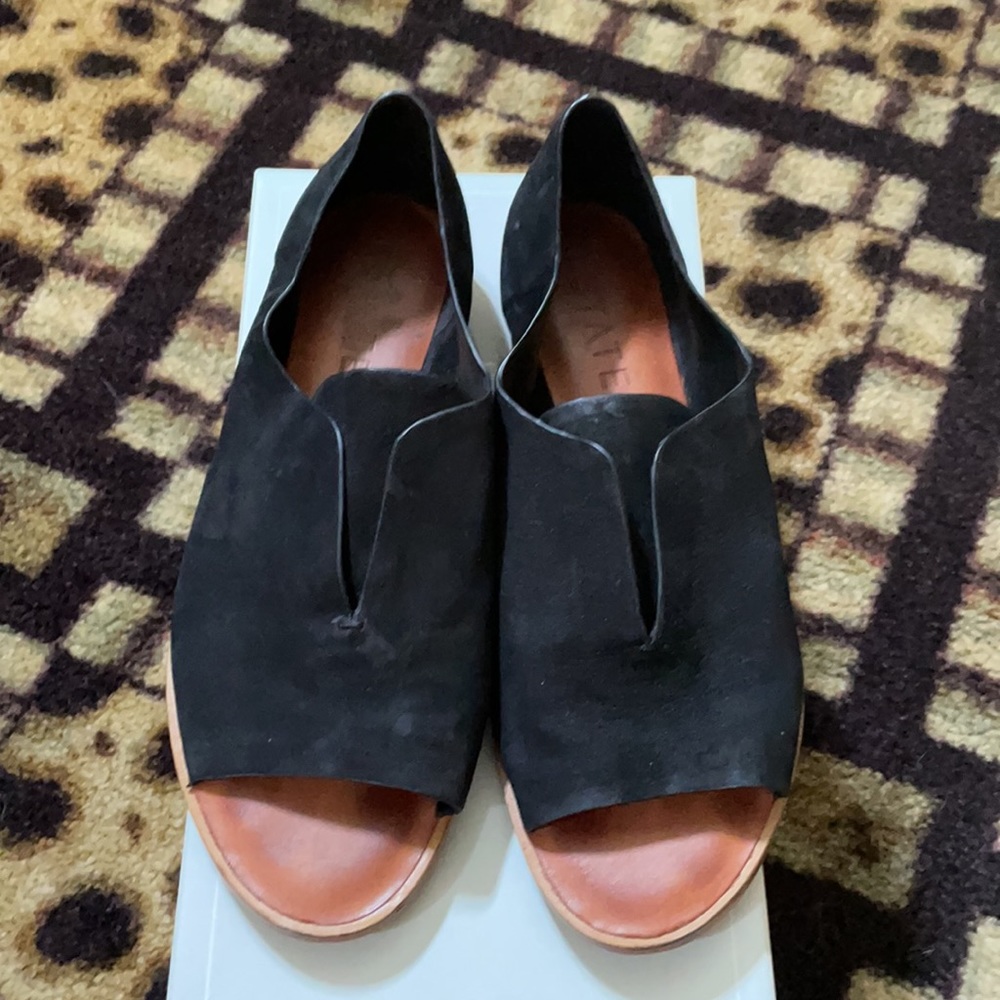 ISTATE SLIP ON LOAFER OPEN TOE FLATS 8.5